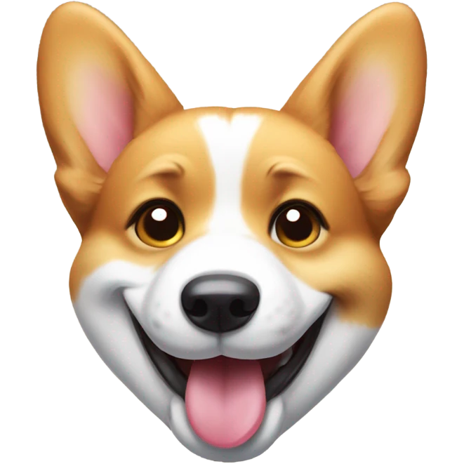 Corgi smiling emoji