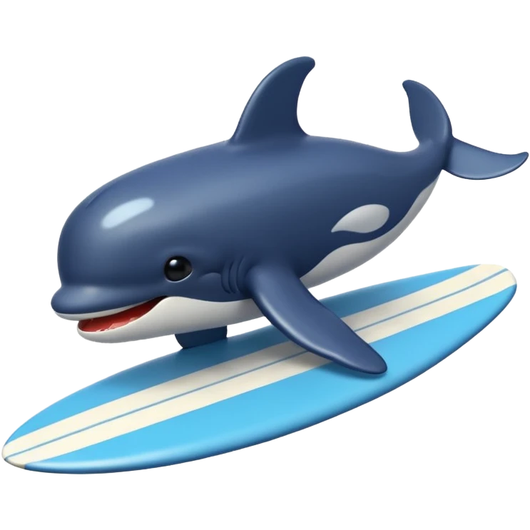 surfing whale emoji