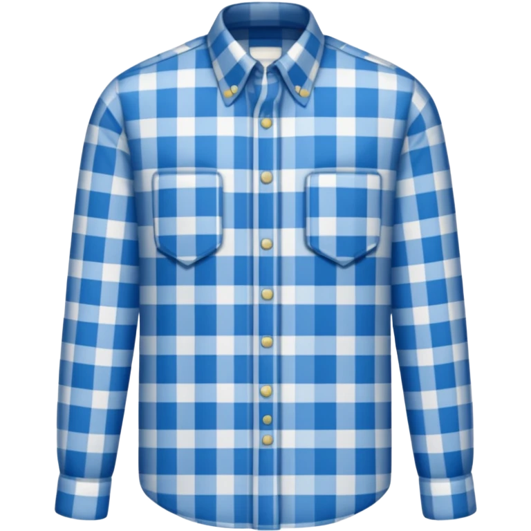 Camisa manga longa xadrez  emoji