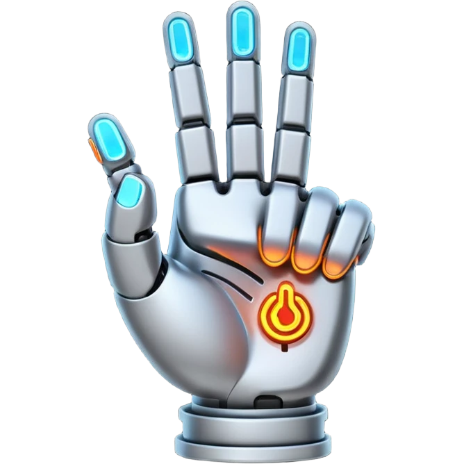 middle finger cyberpunk emoji