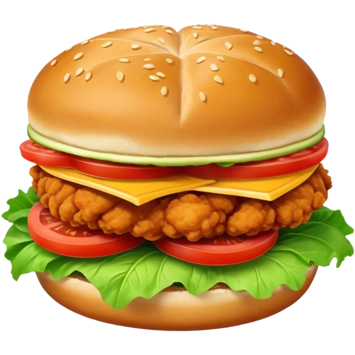 Fried chicken sandwich emoji