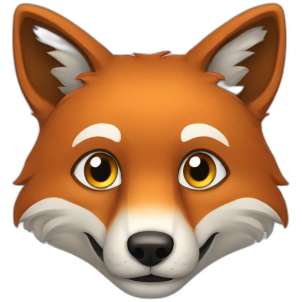 Renard qui rigole emoji