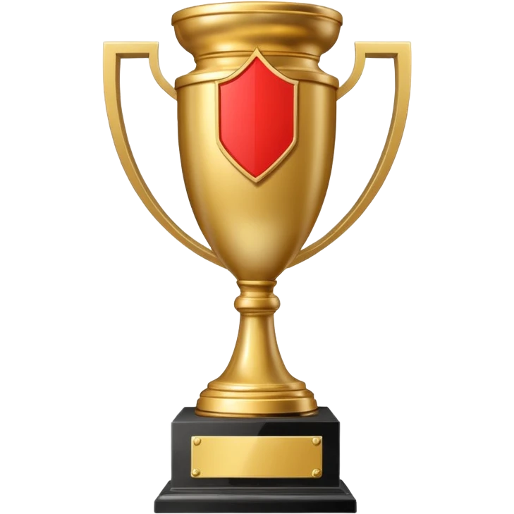 A trophy for Monaco champions emoji