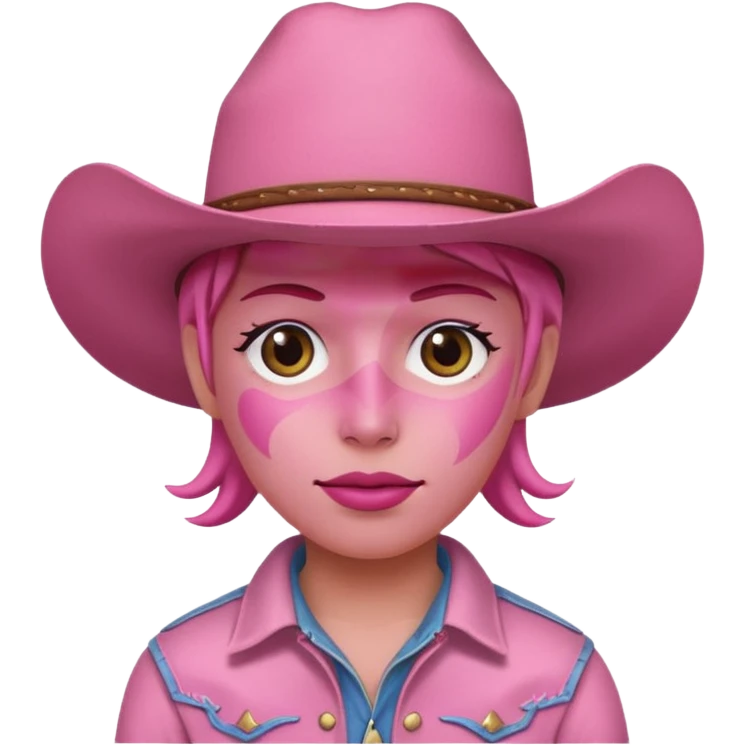 pink cowboy emoji