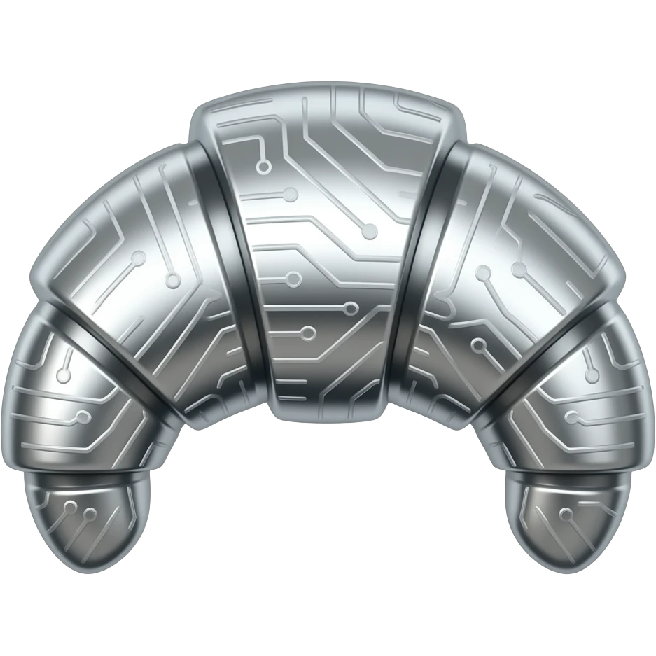 make an emoji like a robot croissant, will be used as a logo for ai company emoji