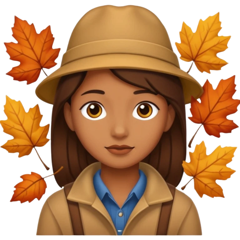 Cute Brown automne emoji