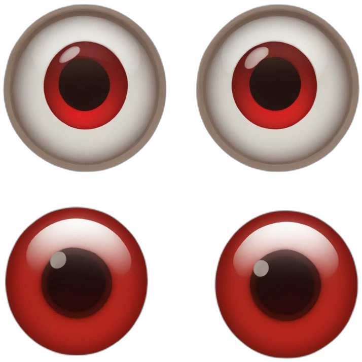 Two Red eyes emoji