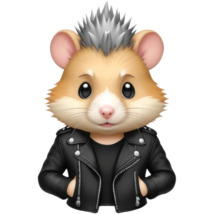 Punk hamster emoji