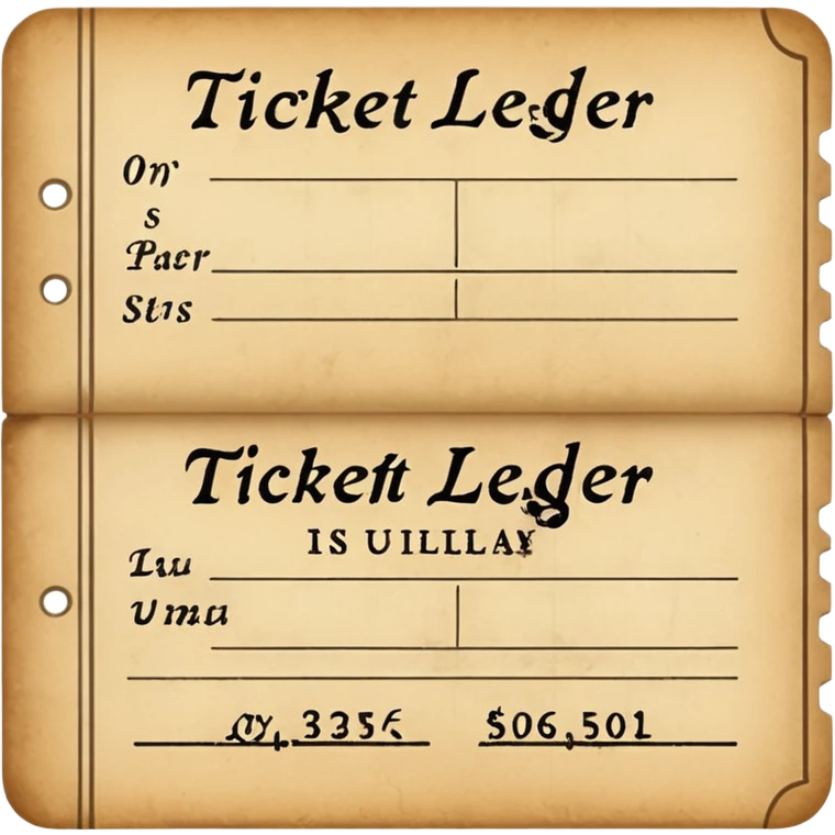 ticket ledger emoji
