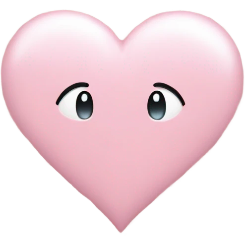 Heart baby pink with stars emoji