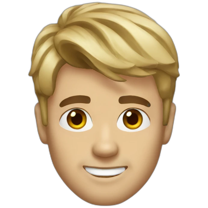 Middle aged Justin bieber emoji