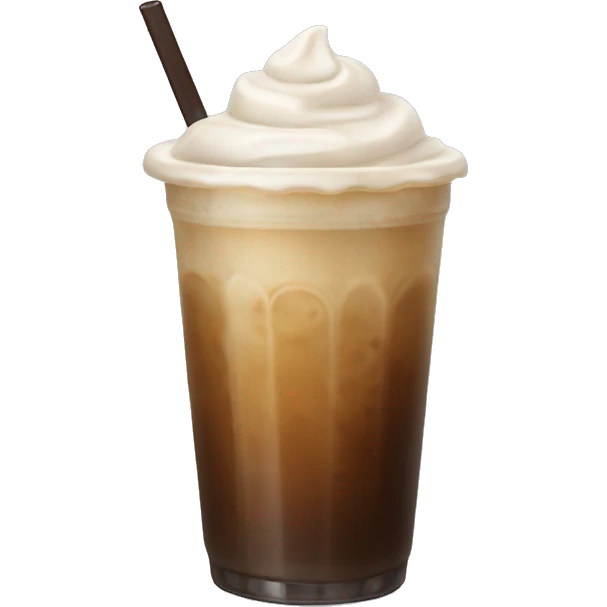 Iced coffee without a logo emoji