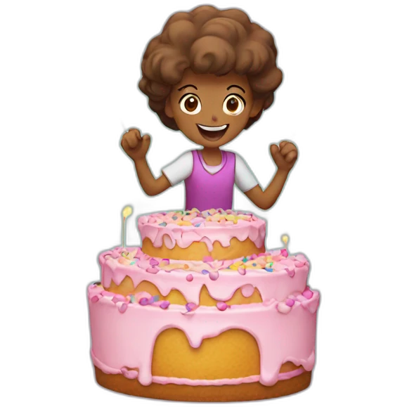 celebrating cake emoji