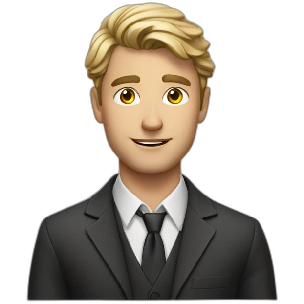 christoph the young shy but cool business man emoji