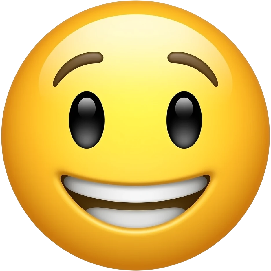 En smile som sier går det bra emoji