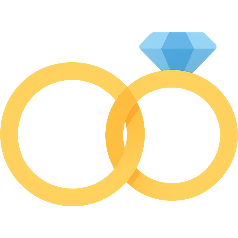wedding rings emoji