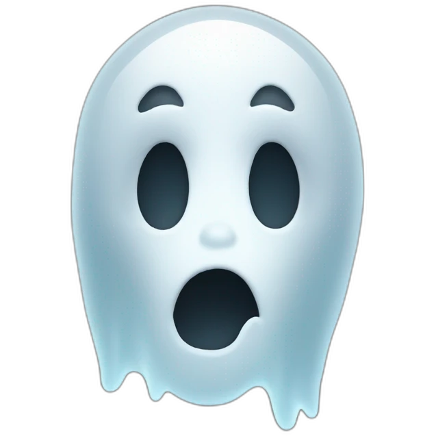 Ghost face emoji