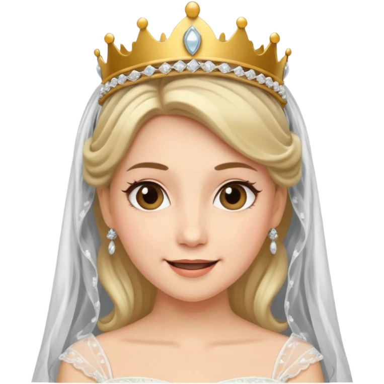 bride veil, hair and tiara emoji