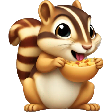 Chipmunk eating emoji  emoji