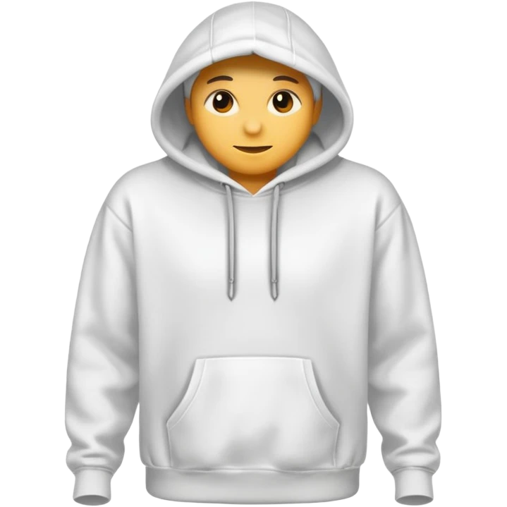 White hoodie emoji