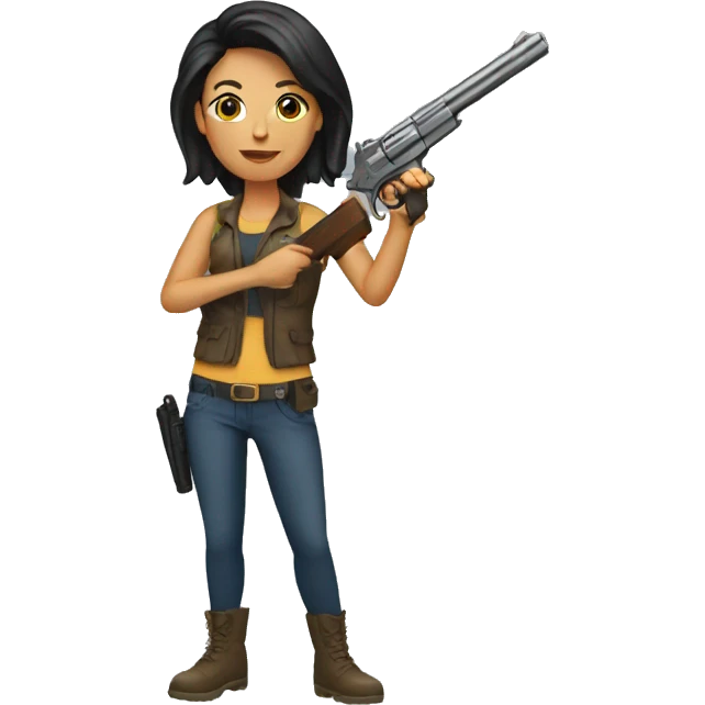 Mujer con pistola  emoji