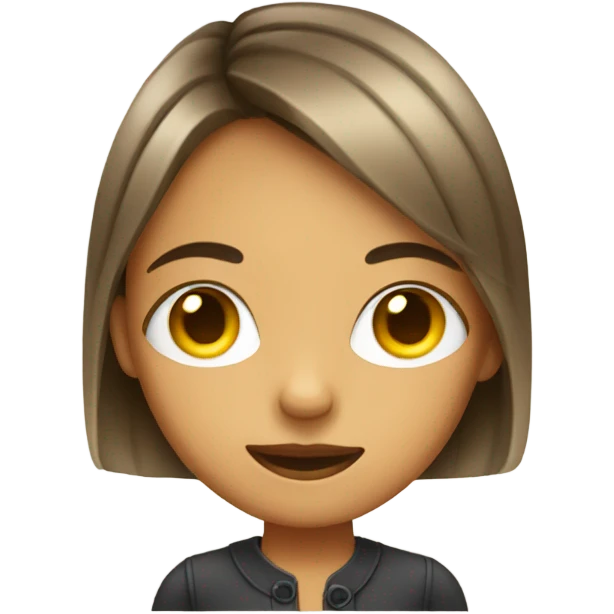 girl with buttons for eyes  emoji