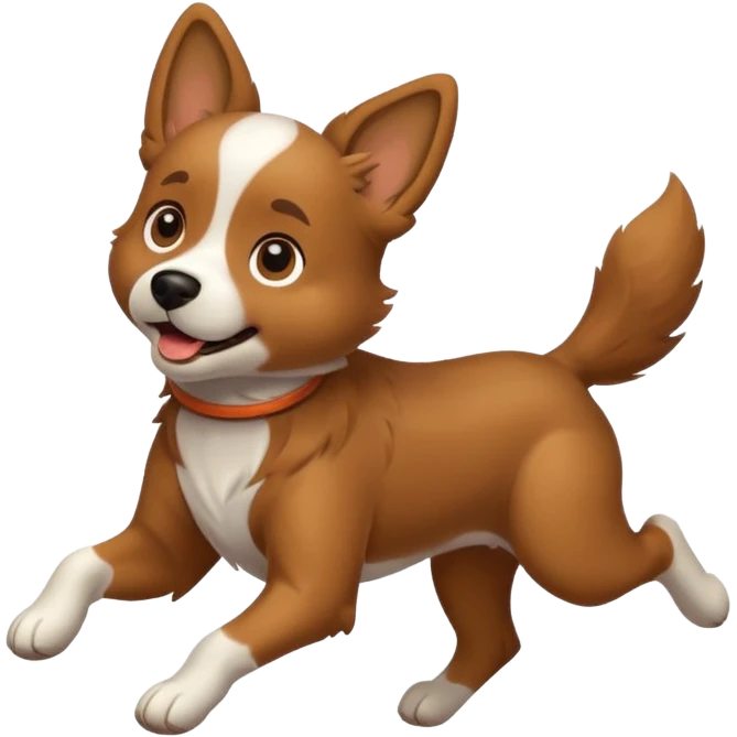 a dog running emoji