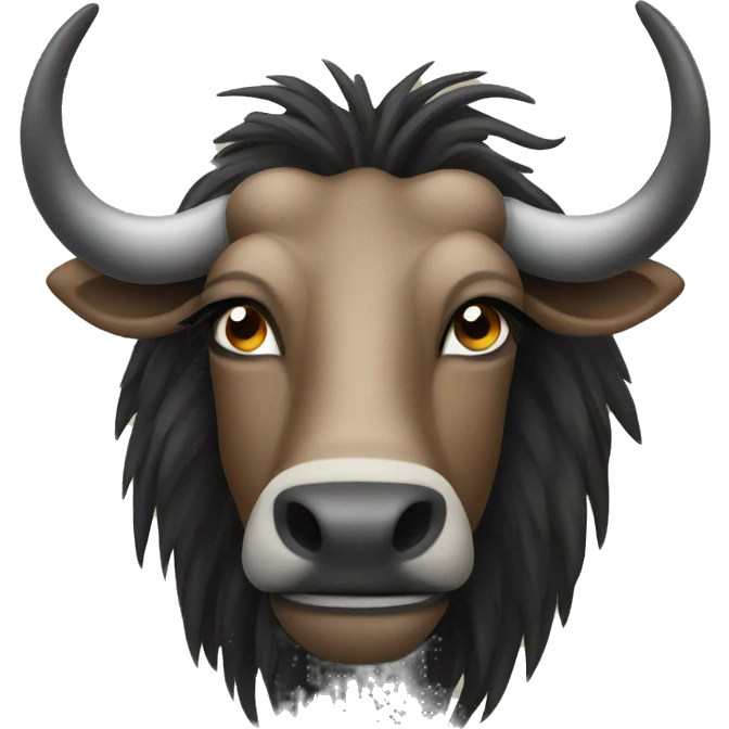 Wildebeest face emoji