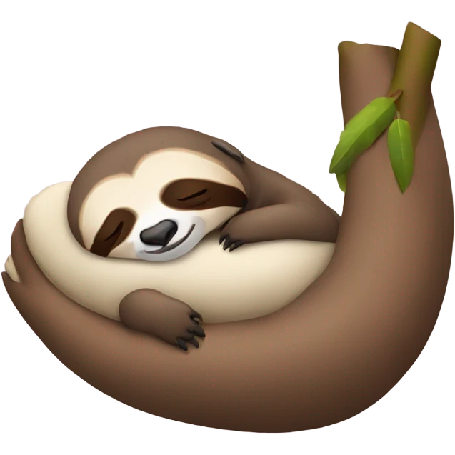 Sloth sleeping emoji
