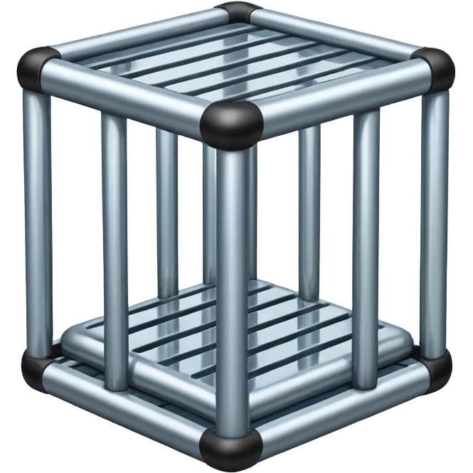 generate ultra realistic shiny prison cell bars emoji
