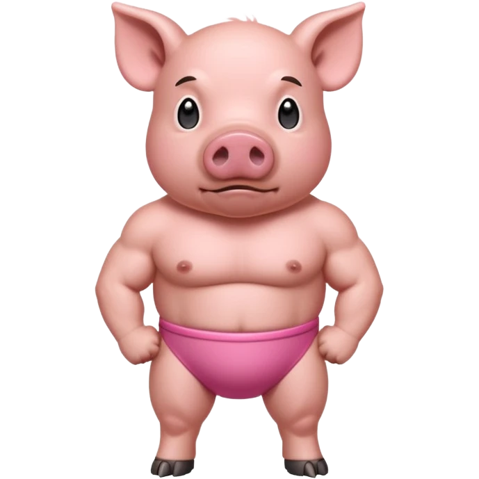 muscular pig emoji