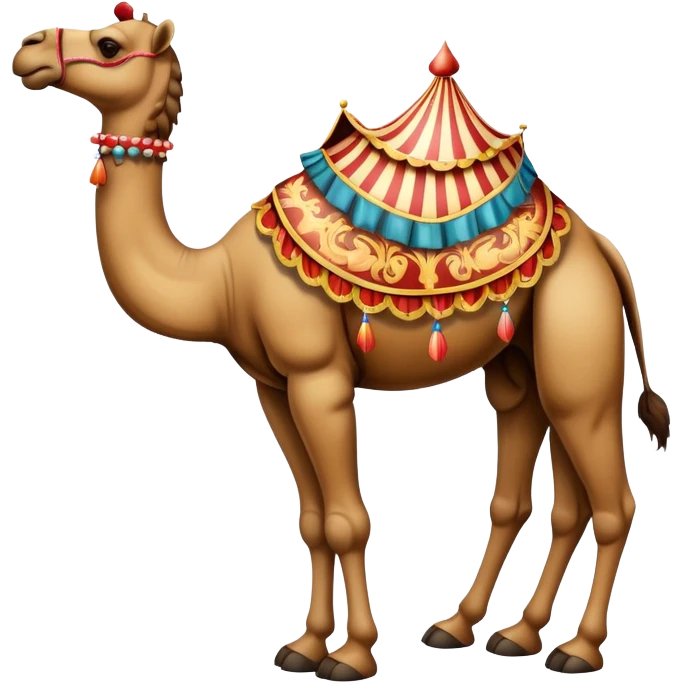 Vintage circus camel emoji