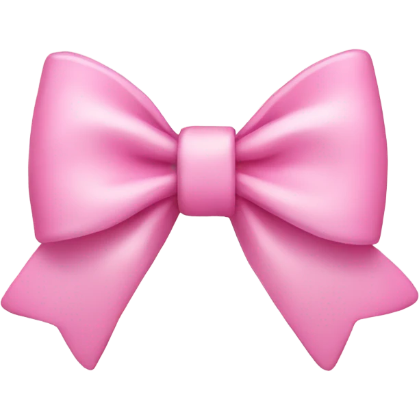 pink and white bow emoji