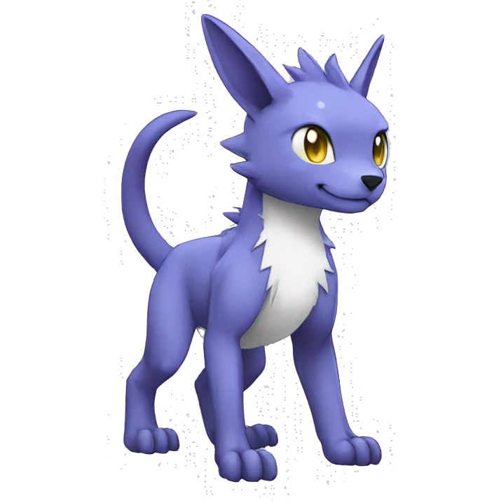 cute cool Digimon-Fakemon-animal full body emoji