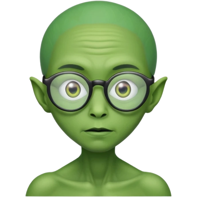 alien with glasses emoji