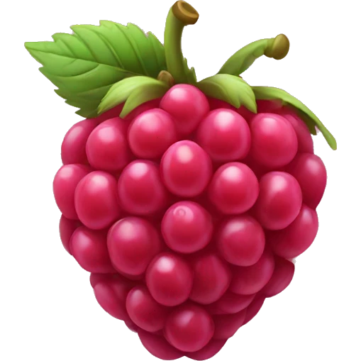 juicy raspberry  emoji