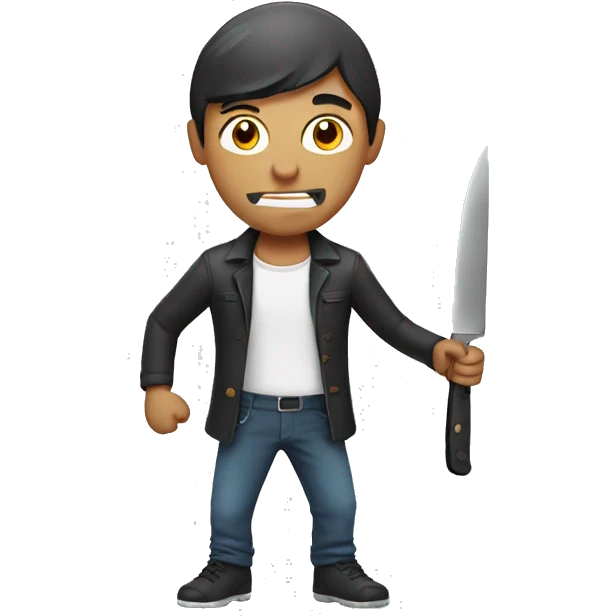 Guy with knife cooking emoji