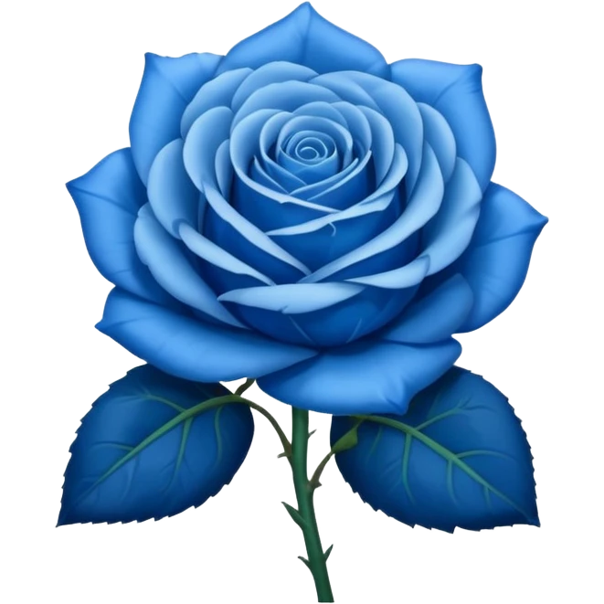 i need this type of blue flower  🌹  but the red prt should be blue emoji
