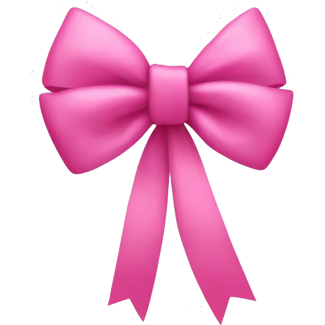 pink pretty bow emoji