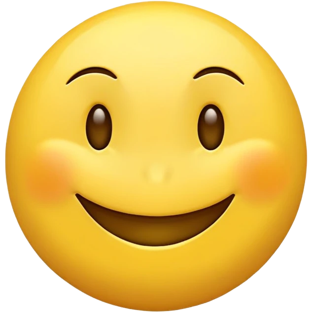 Yellow normal smiley face but he smirks really satisfied emoji