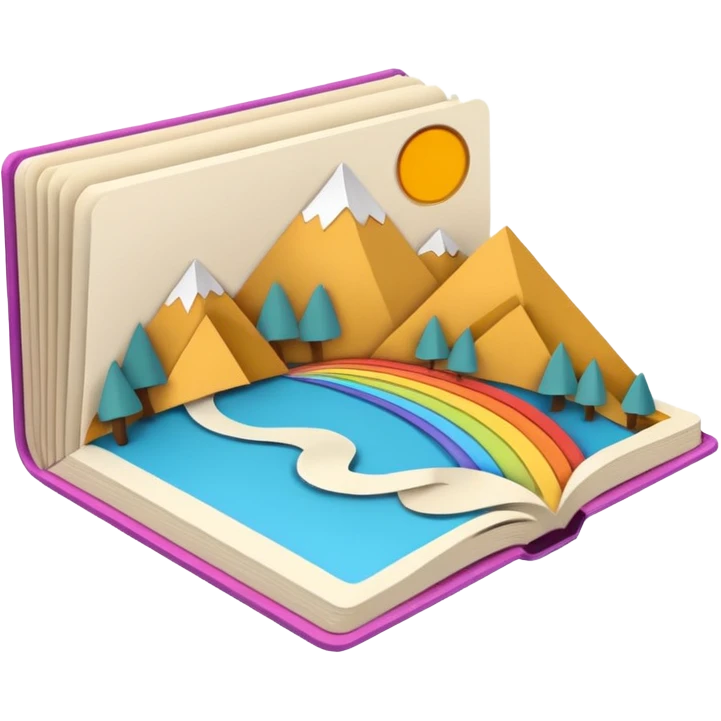 a story picture foldable book emoji