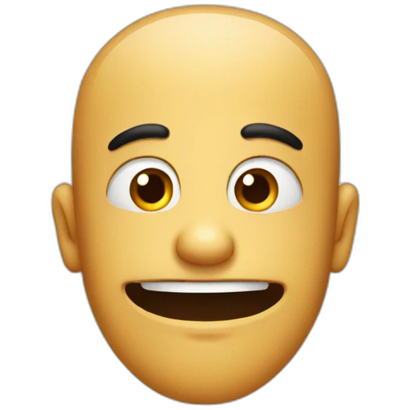 Funny face emoji