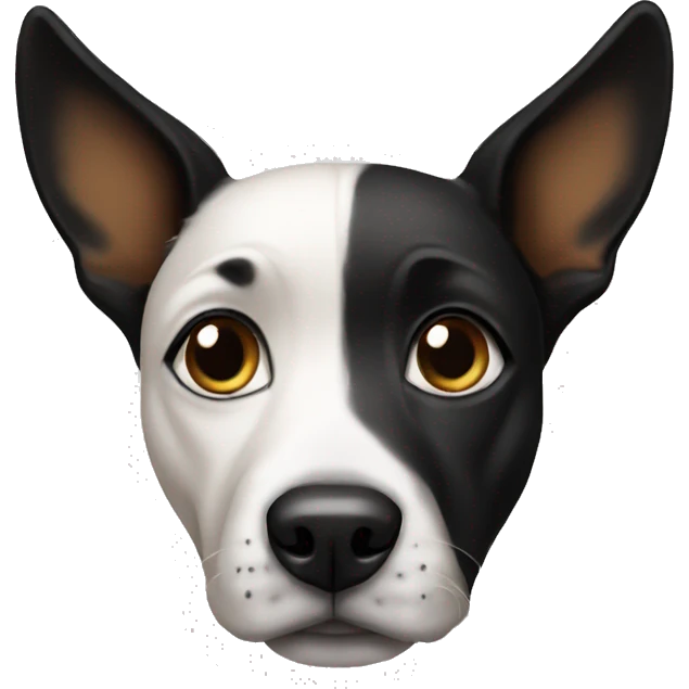 Dog with black ears emoji
