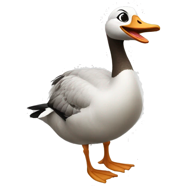 Laughing goose emoji