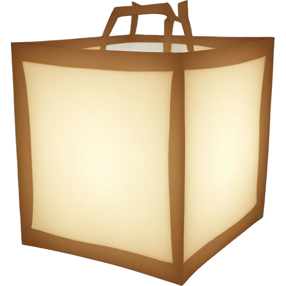 Square Paper lantern emoji