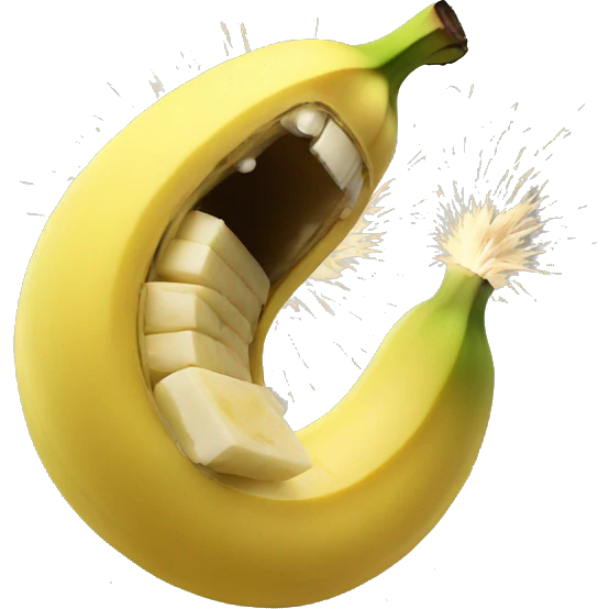 Banana exploding  emoji