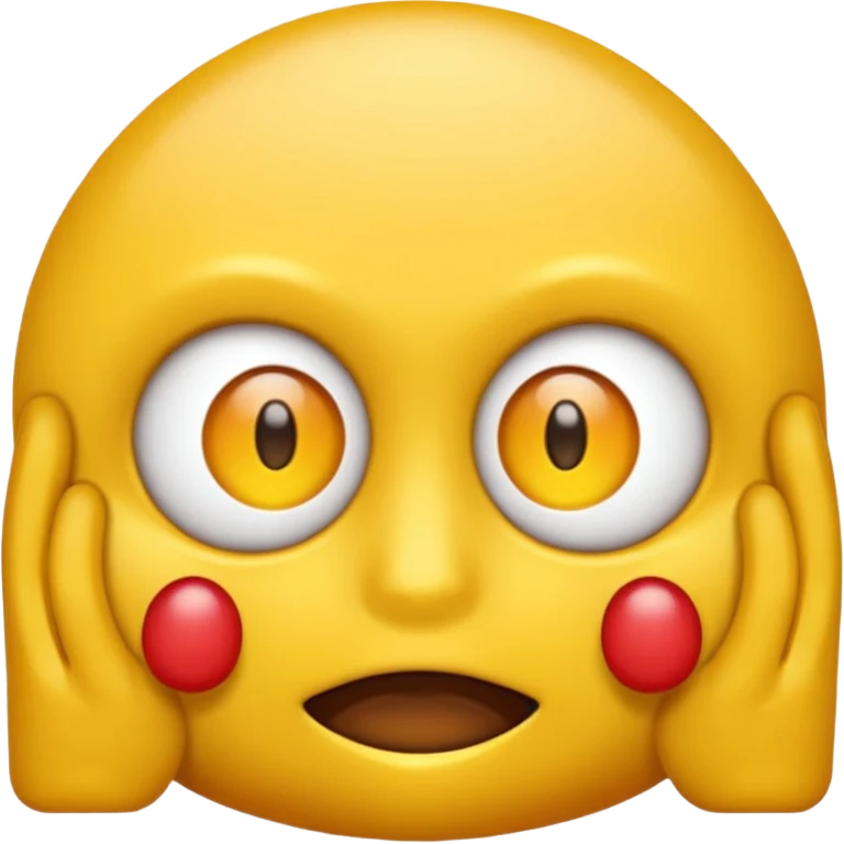 Un emoji normal mordiendose el dedo emoji