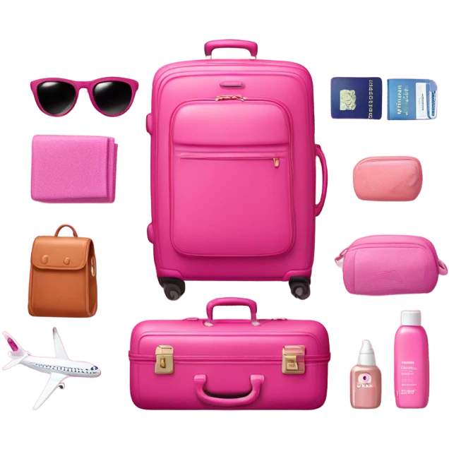 Pink travel emoji