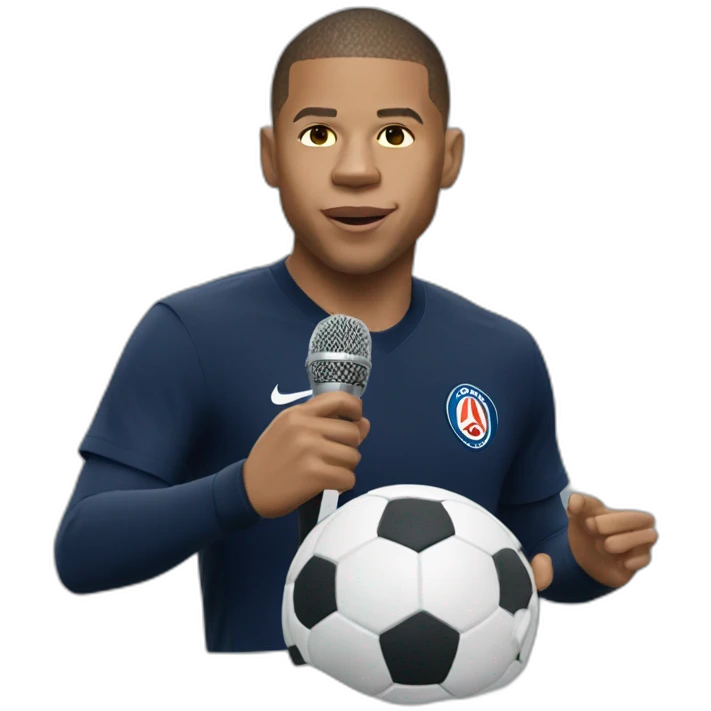 mbappe dropping mic emoji