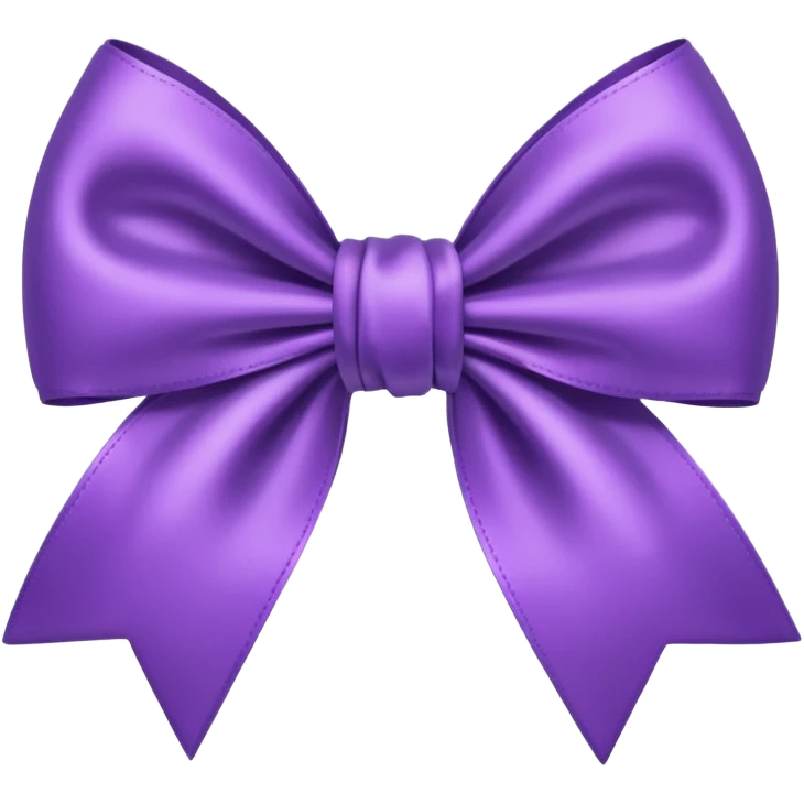 Purple bow emoji